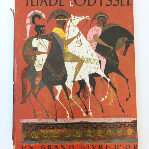 Iliad and Odyssey used, French illustrated edition 1956