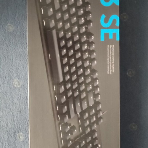 Logitech G413 SE mechanical gaming keyboard used with illuminated US keys