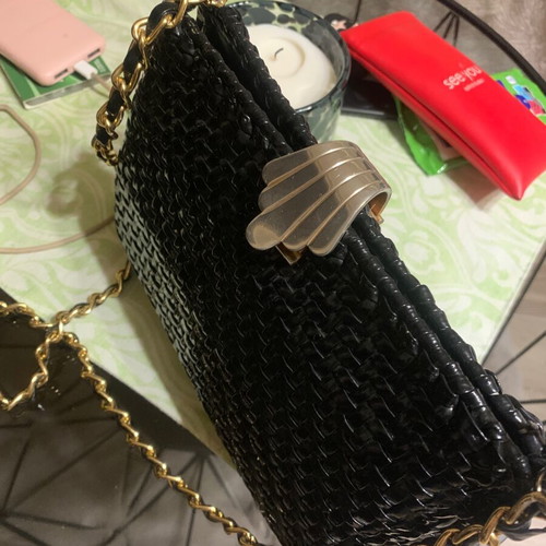 Vintage River Island shoulder bag black like new with chain
