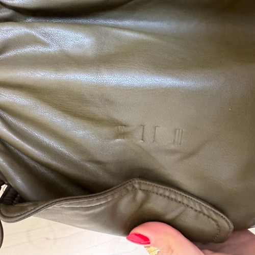 Bershka leather-look pants like new, parachute style, size S