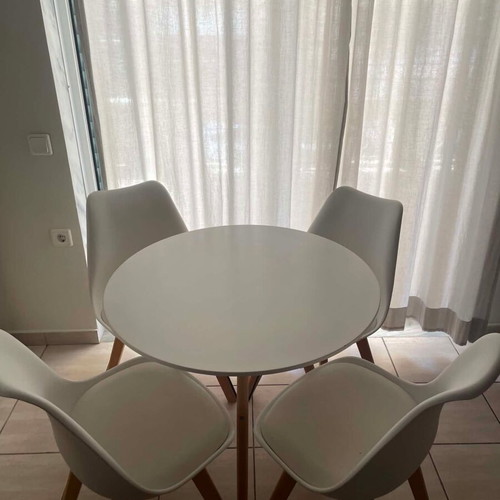 Polihome kitchen dining set with four chairs