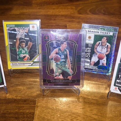 Euroleague Panini Panathinaikos Sports Cards new, set of 5