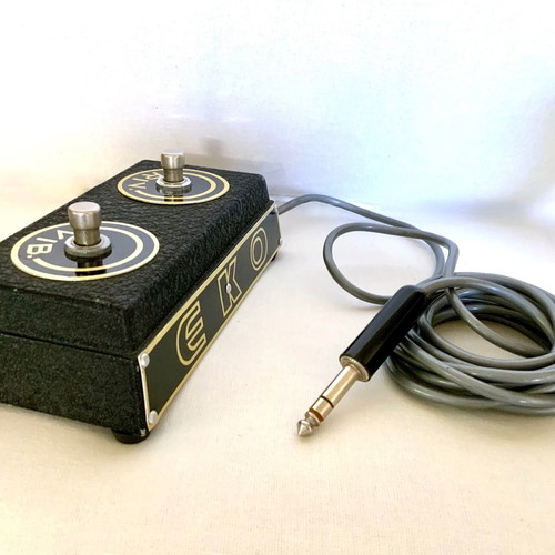 EKO Riv. + Vib. vintage double button used for electric guitar amplifier