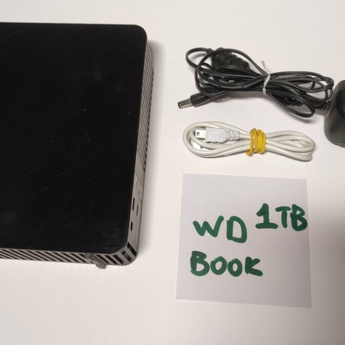 Western Digital My Book Essential 1TB used hard drive with power supply