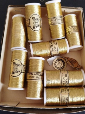 Threads used, pack of 9, from Japan