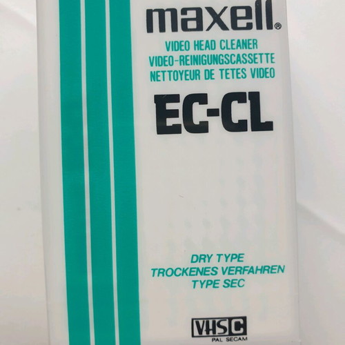 Maxell EC-CL VHS-C Cleaning Tape new for camcorders