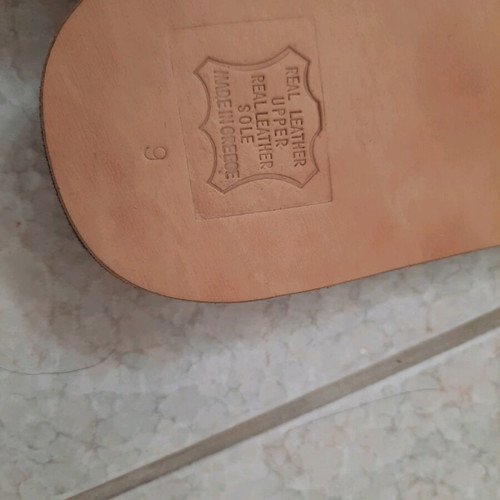 Leather Greek Sandals new, size 39