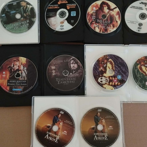 DVD pack of 8 known movies with Greek subtitles like new