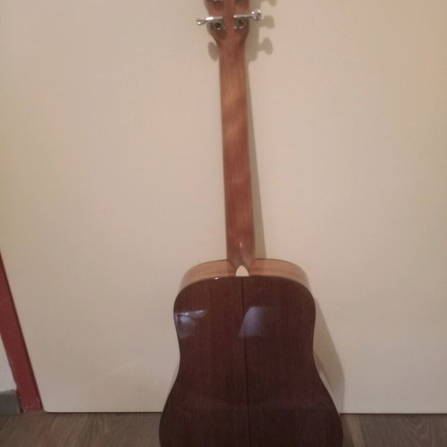 Harley Benton Travel Mini Acoustic Guitar like new with Daddario strings