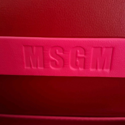 MSGM shoulder bag new, fuchsia with flap and push-clasp