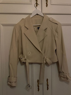 Καπαρντίνα κοντή Nadia Rapti μπεζ σαν καινούργια, μέγεθος M