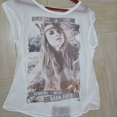 Hello Kitty airy blouse like new, white, size M