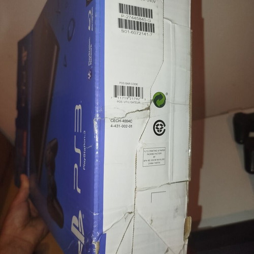 PS3 Super Slim 12GB console with 4 games and 3 controllers