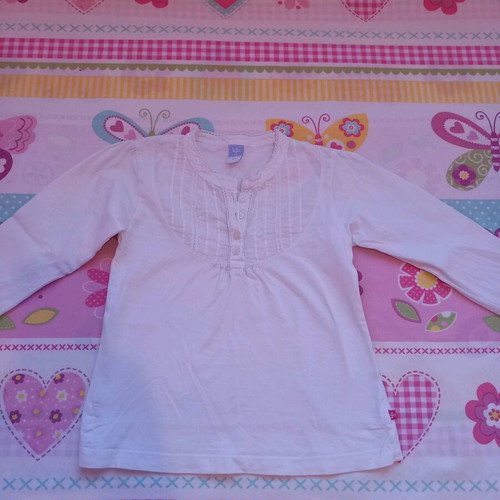 Zara blouse and shirt like new, white, size 4-5 years