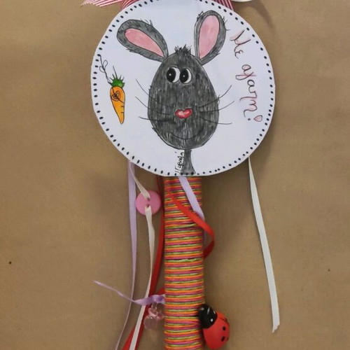Handmade Easter candle mouse new