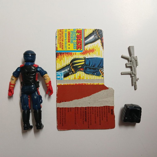 GI Joe Vipers (v1) Cobra Infantry figure used, complete with filecard