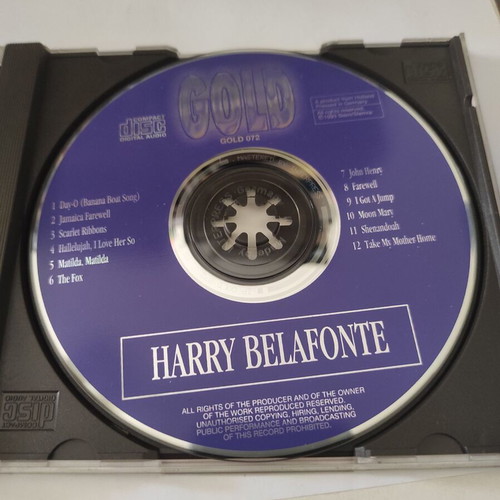 Harry Belafonte Gold CD like new, jazz collection