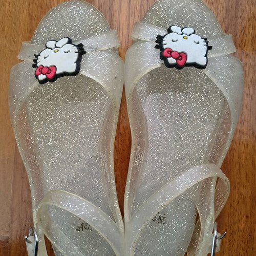 Zara summer shoes size 30 used, white