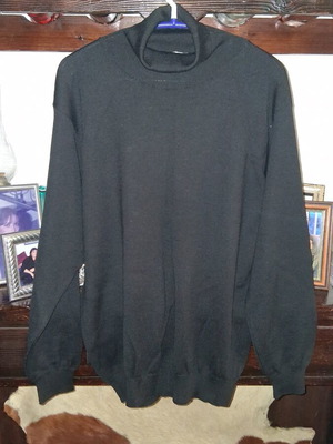 Woolen women's turtleneck sweater like new, black, XXL