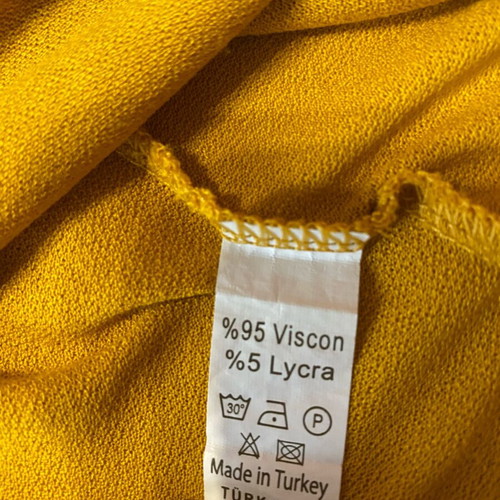 Mustard wrap blouse like new, size M, Fiorenti Fashion Club