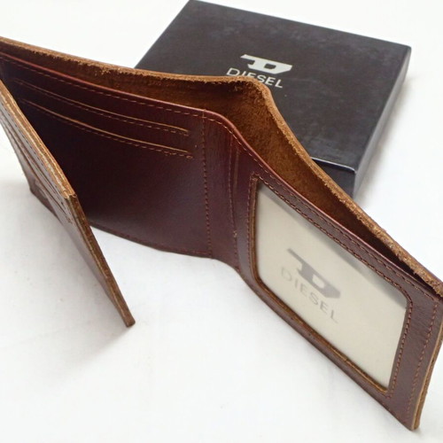 Leather wallet Diesel brown new in box