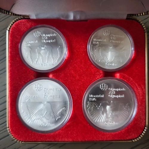 Montreal 1976 Olympic Games Silver Coin Set new