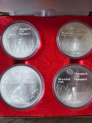 Montreal 1976 Olympic Games Silver Coin Set new