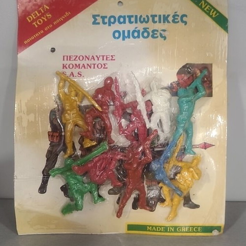 Vintage Delta Toys military figures new with marines and commandos