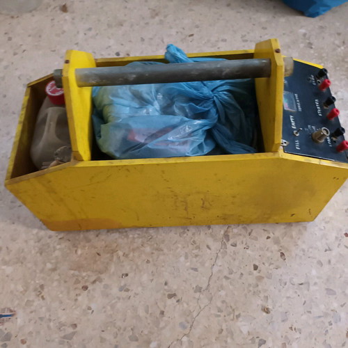 Vintage portable starter unit used for diesel engine