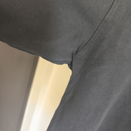 Men's long sleeve elastic black shirt XL
