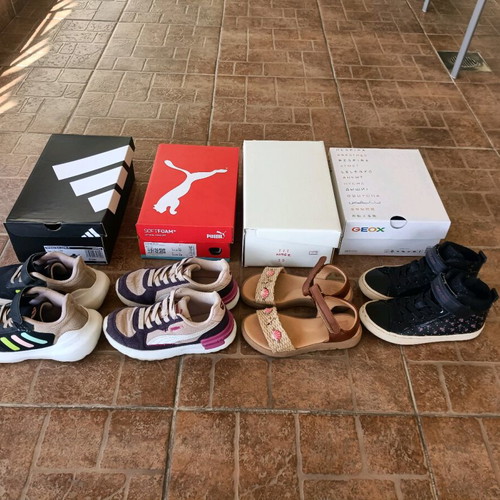 Girls' shoes used, pack of 4 pairs size 30