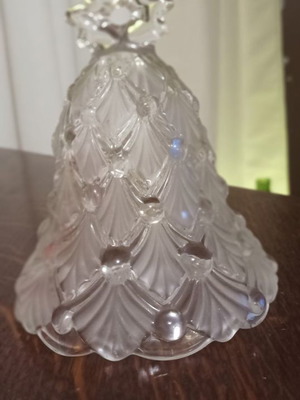 Walther Glass bell used, 12 height, 12-faceted