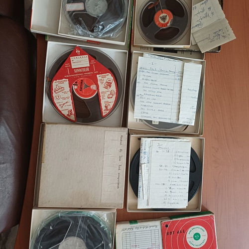 Vintage reel-to-reel tapes pack of 8, like new, Greek and foreign songs