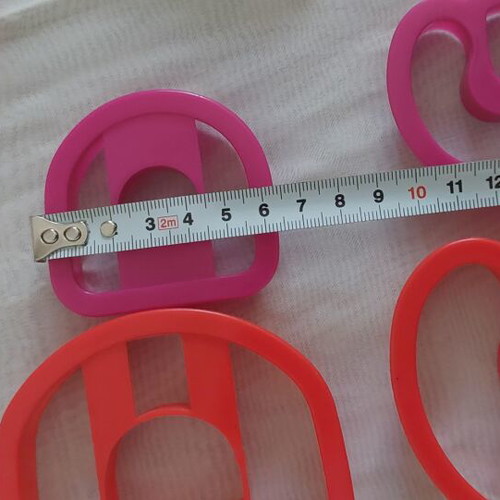 Alphabet Cookie Cutters Set like new, plastic, various sizes