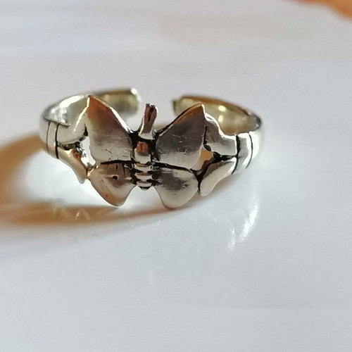 925 Silver Butterfly Toe Ring new, silver