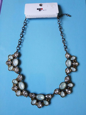 Κολιέ Temt καινούργιο με ετικέτα τιρκουάζ και χρυσαφί