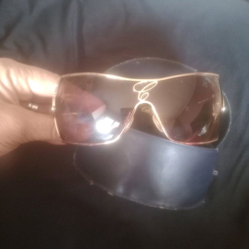 Chopard sunglasses new, gold frame mask