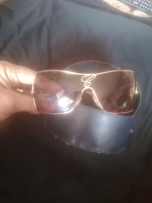 Chopard sunglasses new, gold frame mask