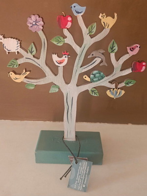 Decorative wooden tree hand-painted, new