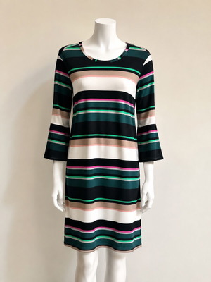 Benetton ριγέ φόρεμα σαν καινούργιο, μέγεθος M/L, πολύχρωμο