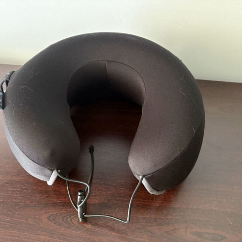 Memory Foam Travel Pillow like new with carabiner