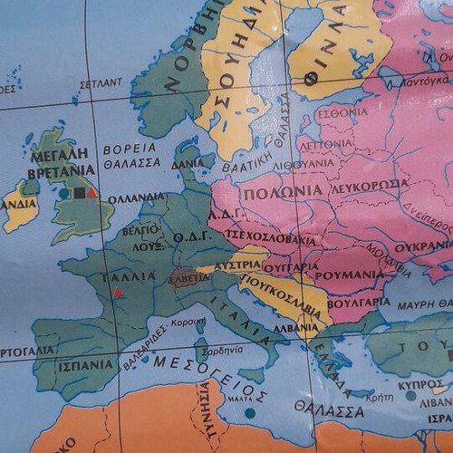 Postwar map 1986 used, South Asia and Indian Peninsula