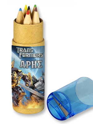 Transformers colored pencils new, set of 10 with name