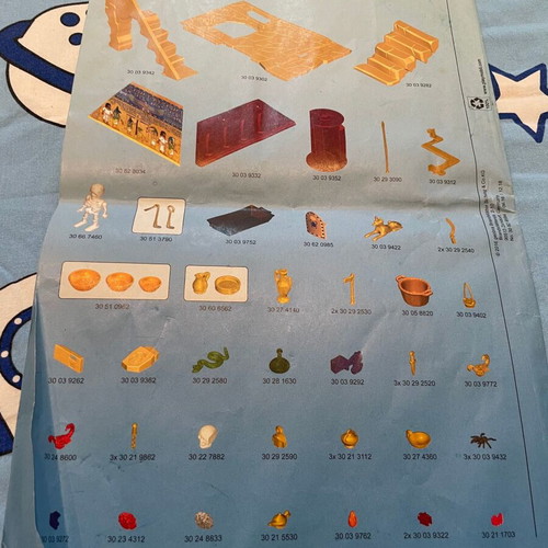 Playmobil History Pharaoh's Great Pyramid instruction booklet used