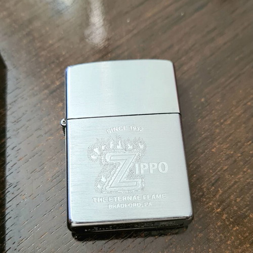 Zippo lighter 1999, brushed chrome