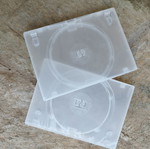 Empty cases for CD and DVD
