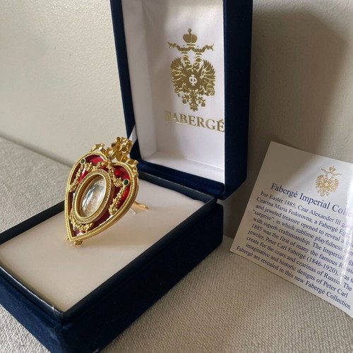 Fabergé Heart-Shaped Miniature Picture Frame New