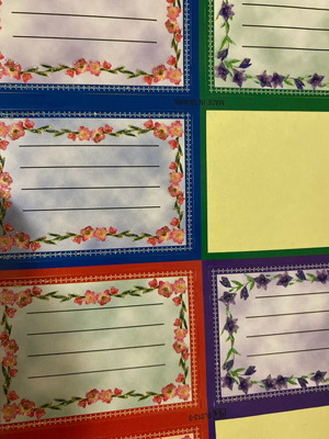 Sticker labels used, over 30 years old