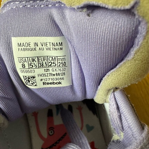 Reebok Sport X Cardi B Club C sneakers like new, size 38.5, purple