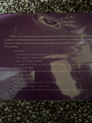 Parking sensor kit new